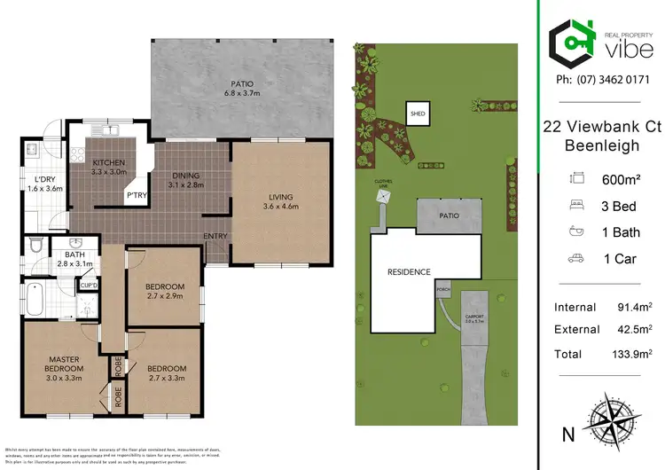 Floorplan of Homely house listing, 22 Viewbank Court, Beenleigh QLD 4207
