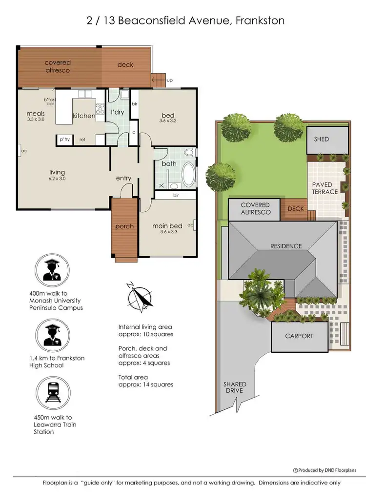 Floorplan of Homely unit listing, 2/13 Beaconsfield Avenue, Frankston VIC 3199