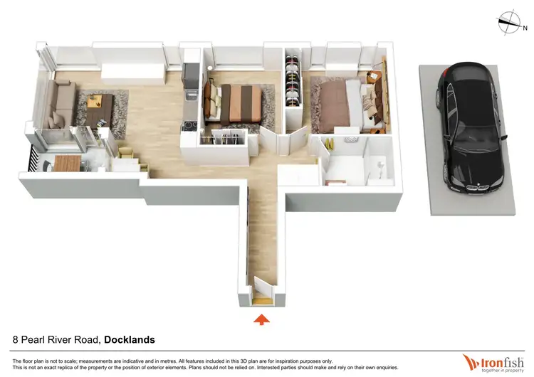 Floorplan of Homely other listing, 903/8 Pearl River Road, Docklands VIC 3008