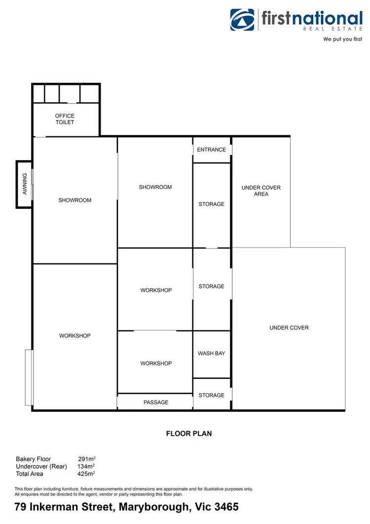 Floorplan of Homely house listing, 79 Inkerman Street, Maryborough VIC 3465