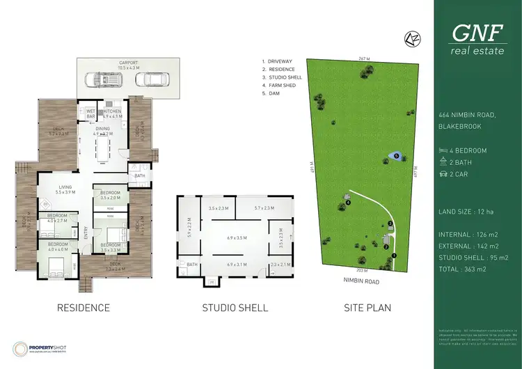 Floorplan of Homely rural property listing, 464 Nimbin Road, Blakebrook NSW 2480