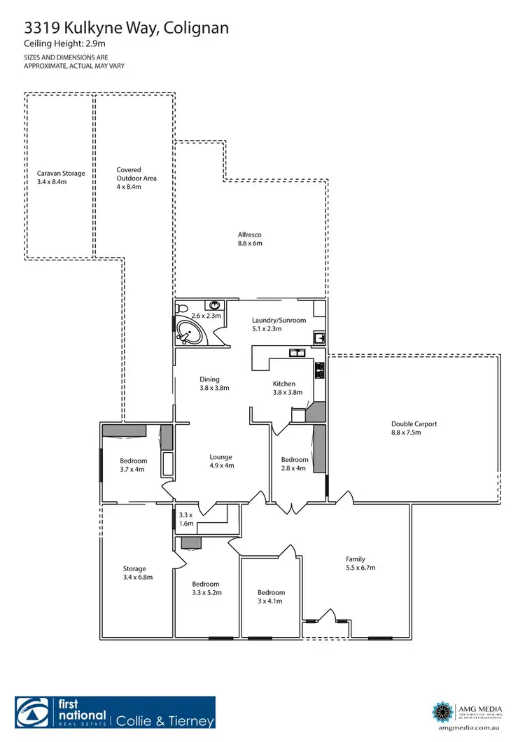 Floorplan of Homely house listing, 3319 Kulkyne Way, Colignan VIC 3494