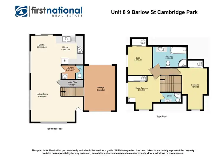Floorplan of Homely townhouse listing, 8/9 Barlow Street, Cambridge Park NSW 2747