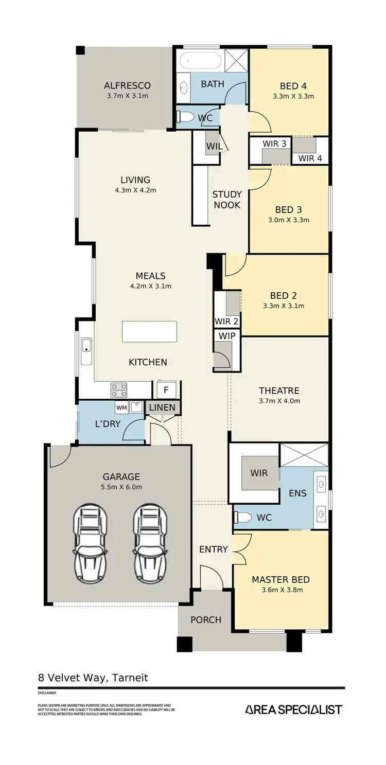 Floorplan of Homely house listing, 8 Velvet Way, Tarneit VIC 3029