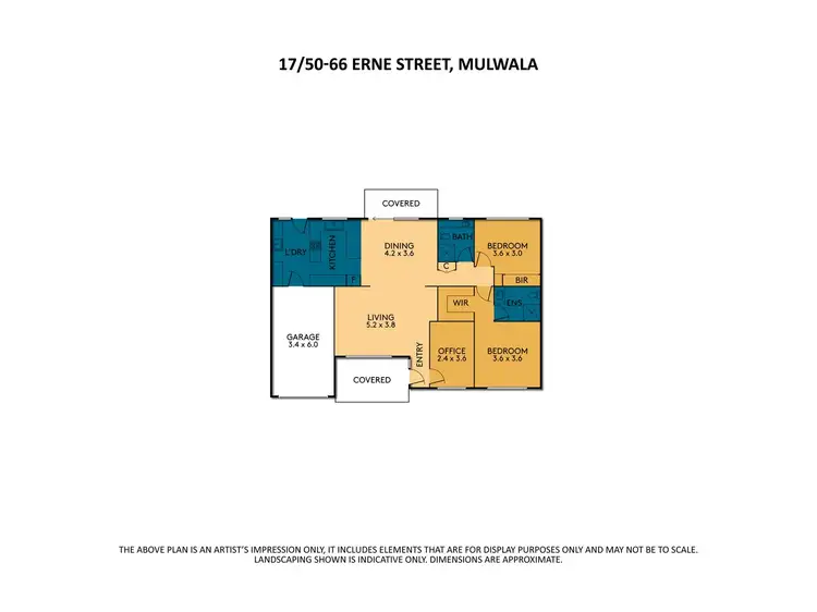 Floorplan of Homely unit listing, 17/50-66 Erne Street, Mulwala NSW 2647