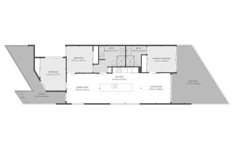 Floorplan of Homely unit listing, U3/26 River Street, Mackay QLD 4740