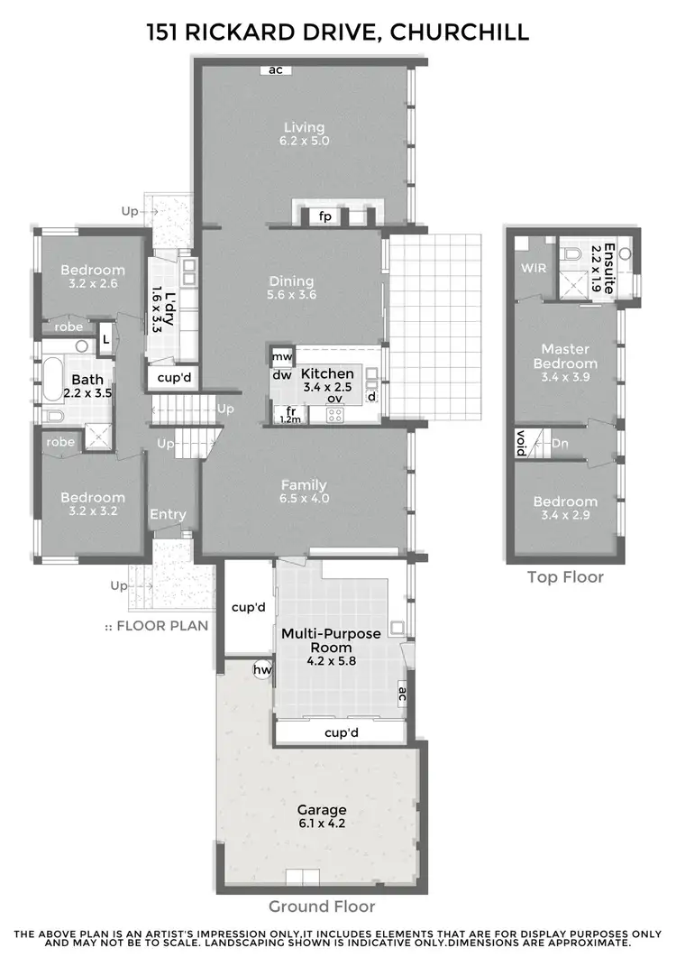 Floorplan of Homely house listing, 151 Rickard Drive, Churchill VIC 3842