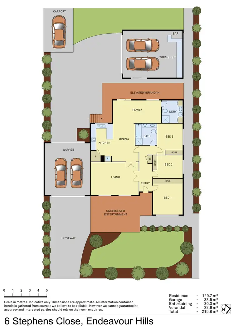 Floorplan of Homely house listing, 6 Stephens Close, Endeavour Hills VIC 3802
