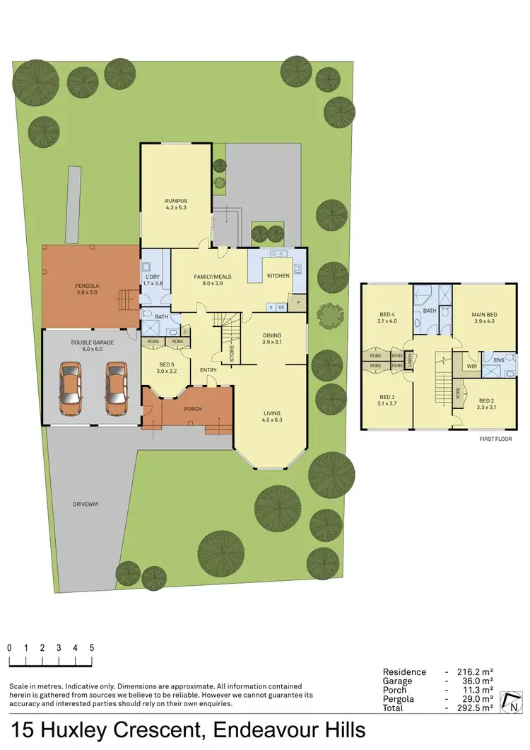 Floorplan of Homely house listing, 15 Huxley Crescent, Endeavour Hills VIC 3802