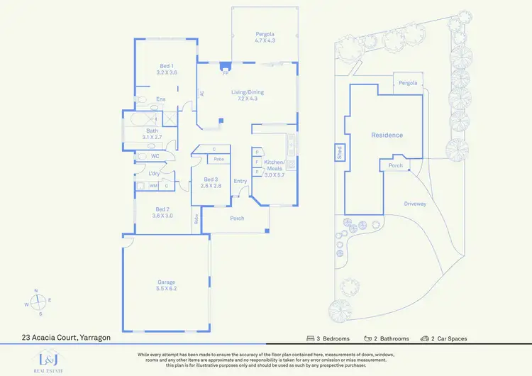 Floorplan of Homely house listing, 23 Acacia Court, Yarragon VIC 3823