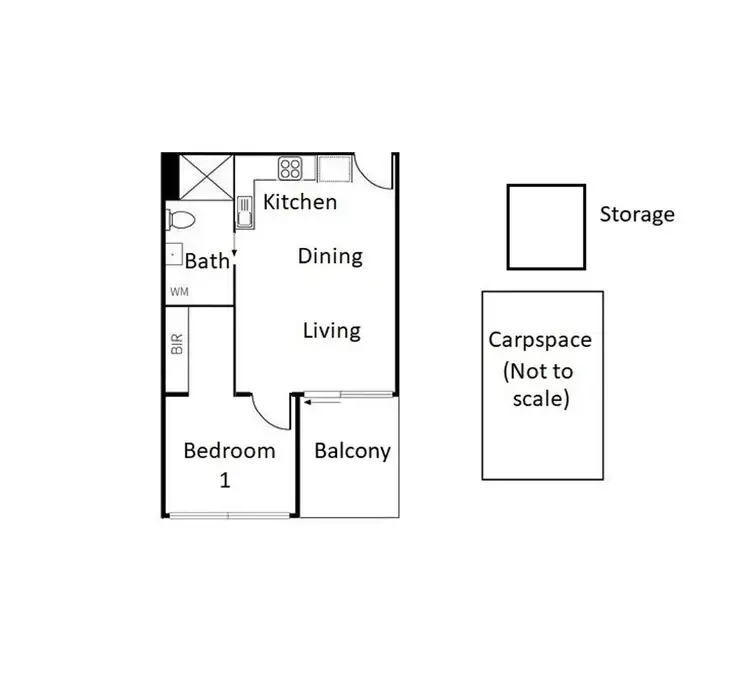 Floorplan of Homely apartment listing, 106/388 Keilor Road, Niddrie VIC 3042