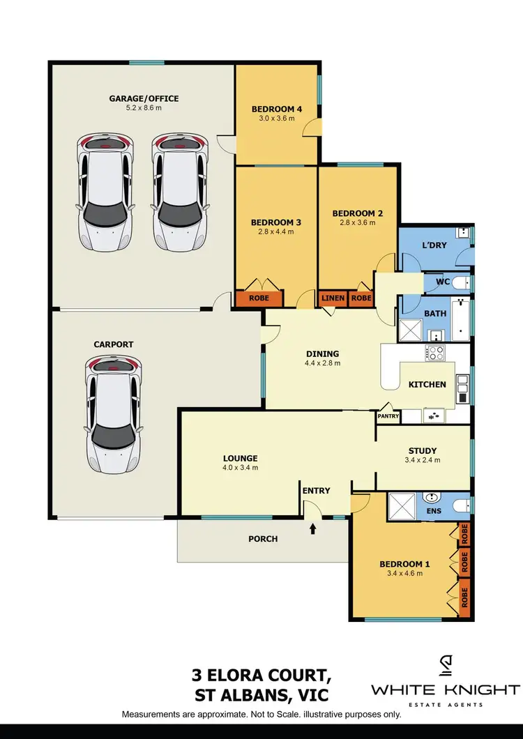 Floorplan of Homely house listing, 3 Elora Court, St Albans VIC 3021