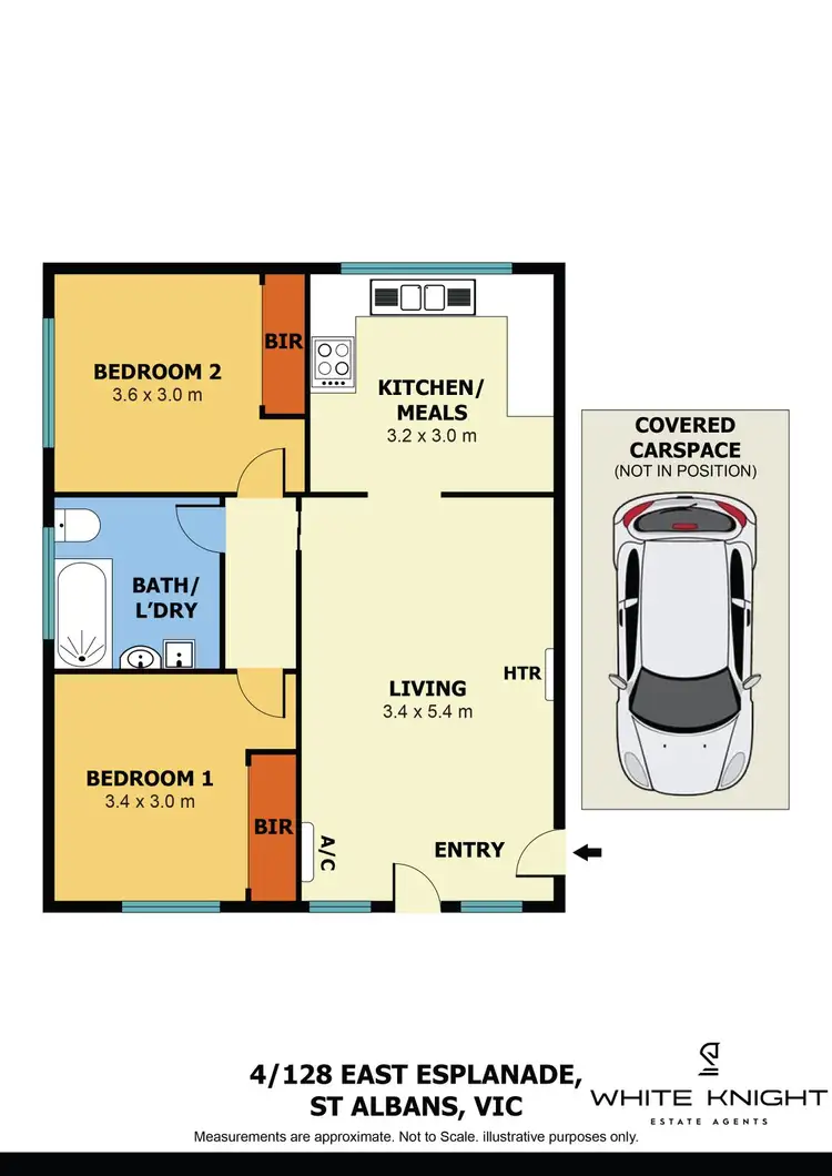 Floorplan of Homely unit listing, 4/128 East Esplanade, St Albans VIC 3021