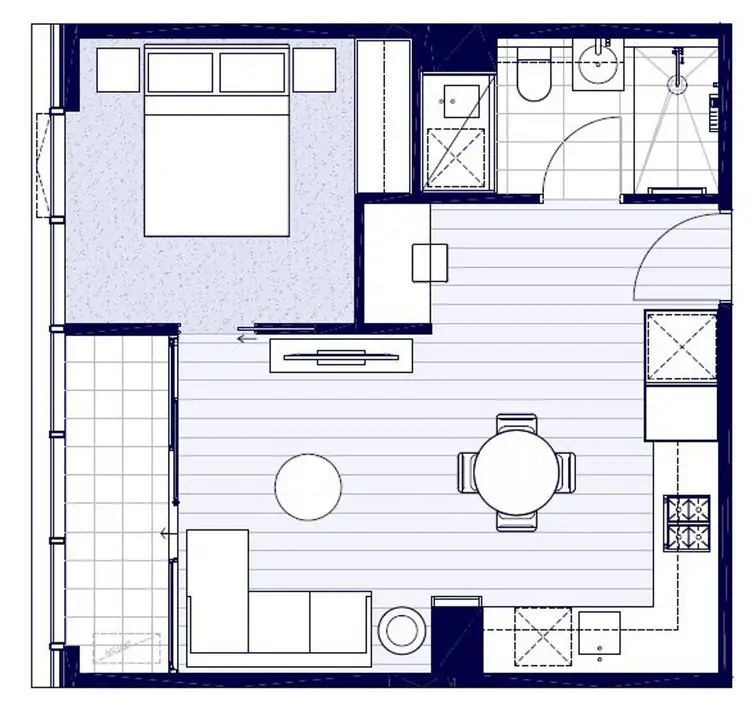 Floorplan of Homely apartment listing, 1705/105 Batman Street, West Melbourne VIC 3003
