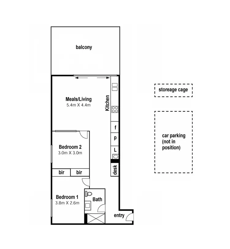 Floorplan of Homely apartment listing, G3/76-78 Keilor Road, Essendon VIC 3040