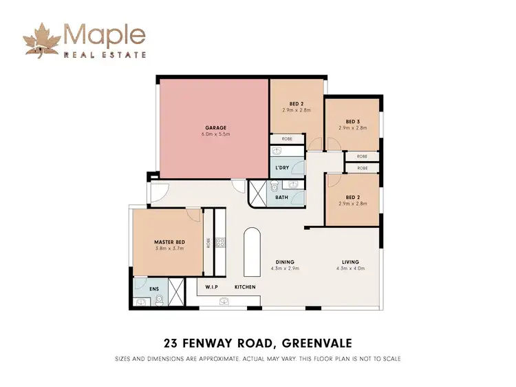 Floorplan of Homely house listing, 23 Fenway Road, Greenvale VIC 3059