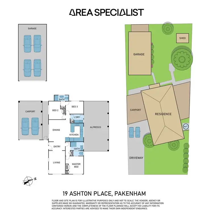 Floorplan of Homely house listing, 19 Ashton Place, Pakenham VIC 3810