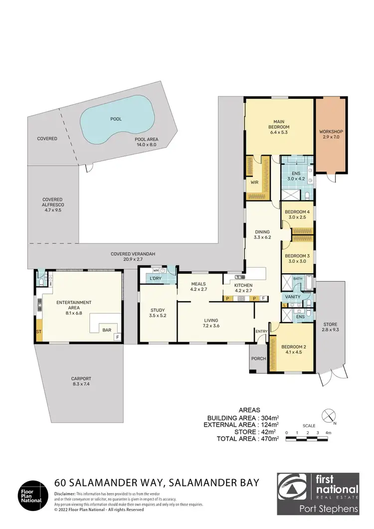 Floorplan of Homely house listing, 60 Salamander Way, Salamander Bay NSW 2317