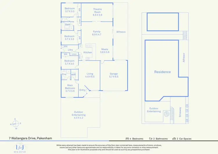 Floorplan of Homely house listing, 7 Wallangara Drive, Pakenham VIC 3810