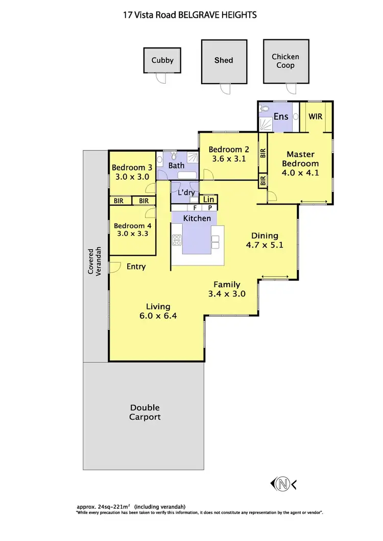 Floorplan of Homely house listing, 17 VISTA ROAD, Belgrave Heights VIC 3160