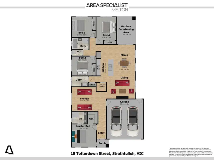 Floorplan of Homely house listing, 18 Totterdown Street, Strathtulloh VIC 3338