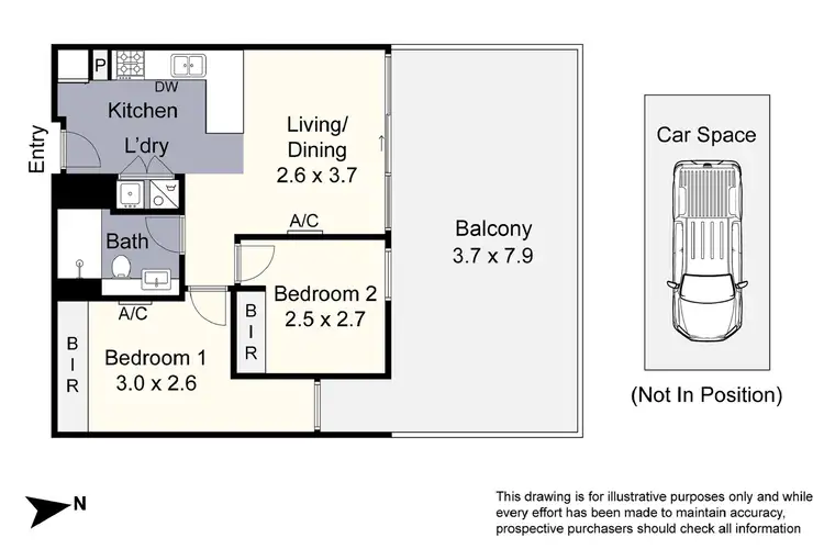 Floorplan of Homely apartment listing, 421/70 Batesford Road, Chadstone VIC 3148