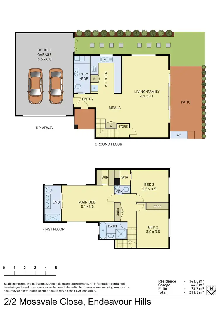 Floorplan of Homely house listing, 2/2 Mossvale Close, Endeavour Hills VIC 3802