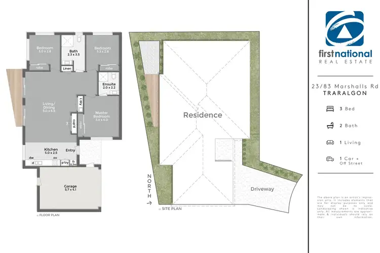 Floorplan of Homely unit listing, 23/83 Marshalls Road, Traralgon VIC 3844