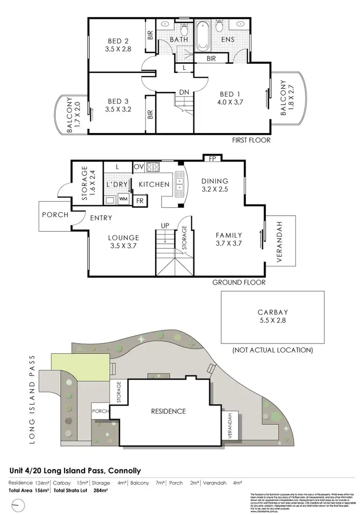 Floorplan of Homely townhouse listing, 4/20 Long Island Pass, Connolly WA 6027