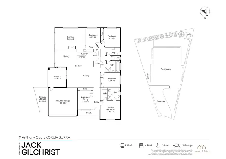 Floorplan of Homely house listing, 9 Anthony Court, Korumburra VIC 3950