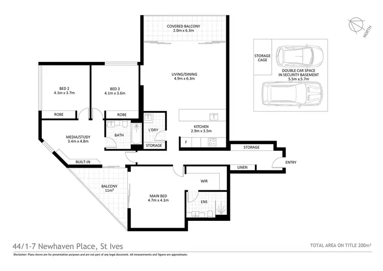 Floorplan of Homely apartment listing, 44/1-7 Newhaven Place, St Ives NSW 2075