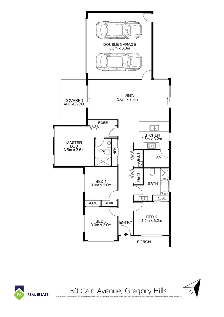 Floorplan of Homely house listing, 30 Cain Avenue, Gregory Hills NSW 2557
