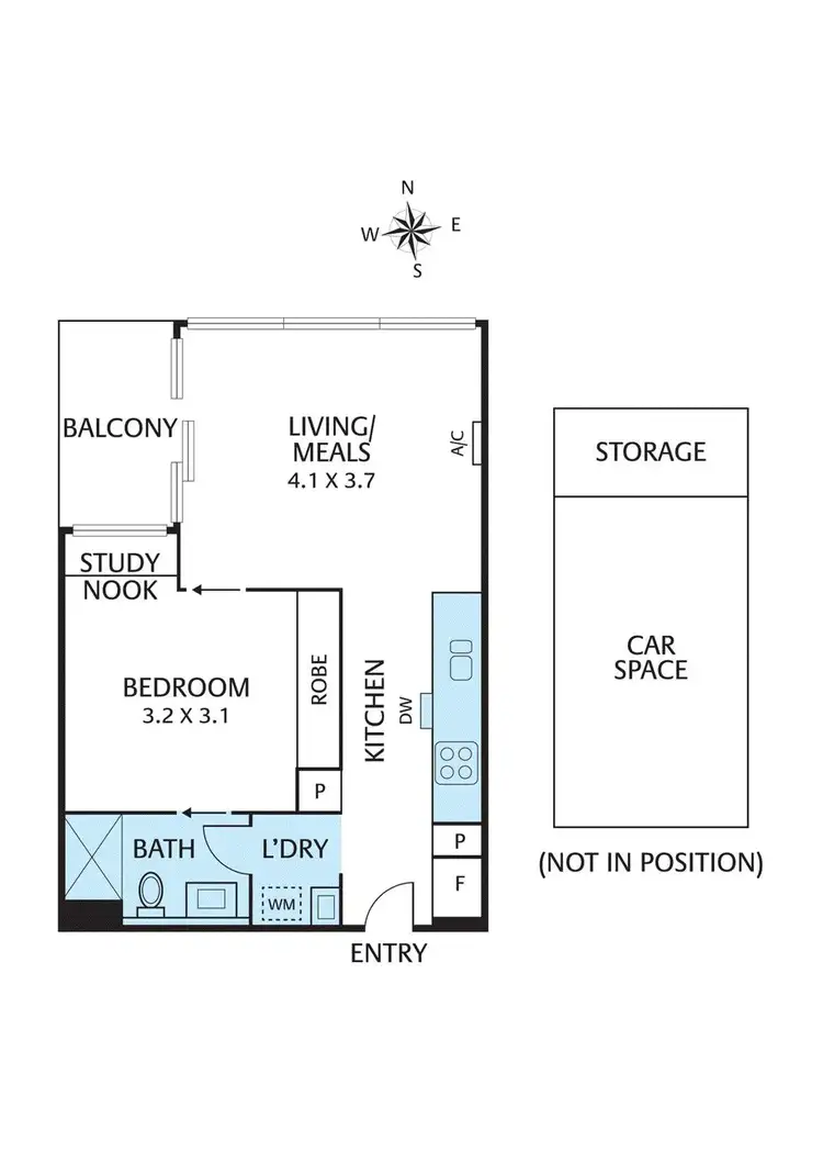 Floorplan of Homely apartment listing, 123/311 Burwood Road, Hawthorn VIC 3122