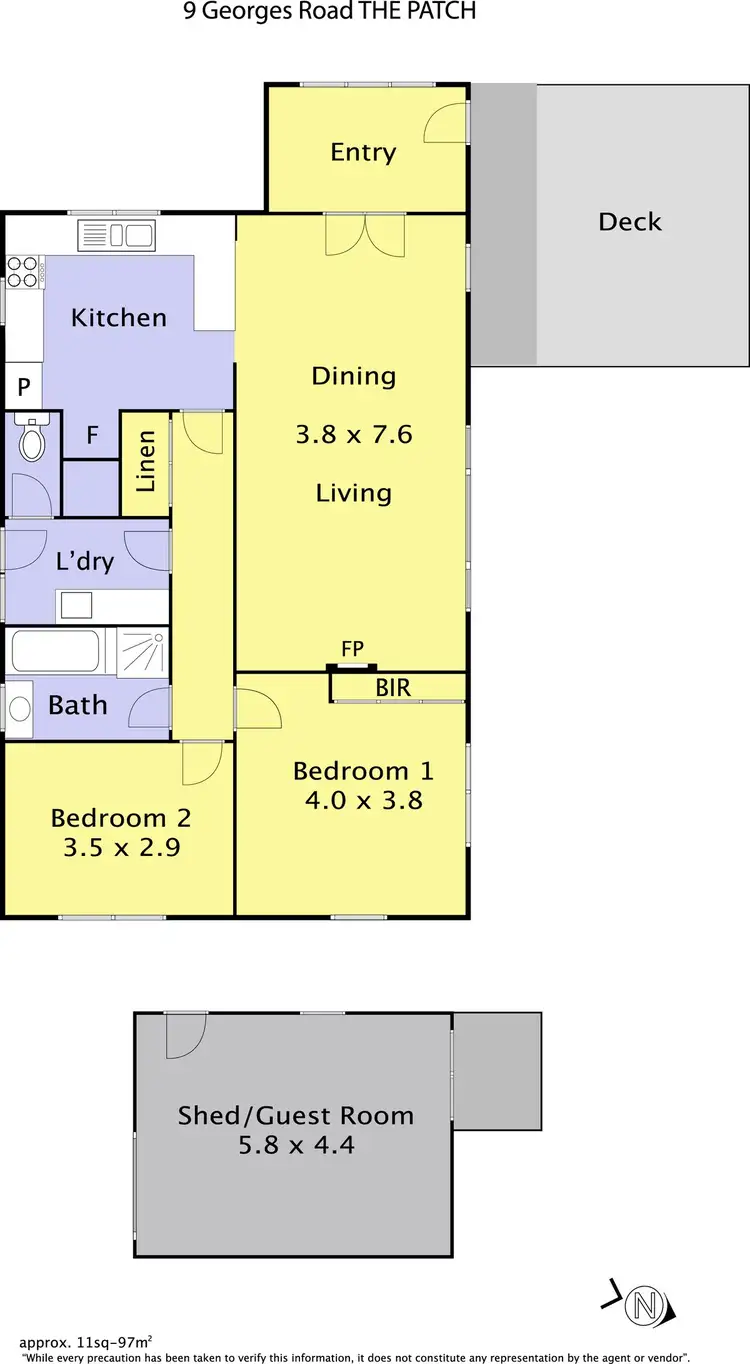 Floorplan of Homely house listing, 9 Georges Road, The Patch VIC 3792