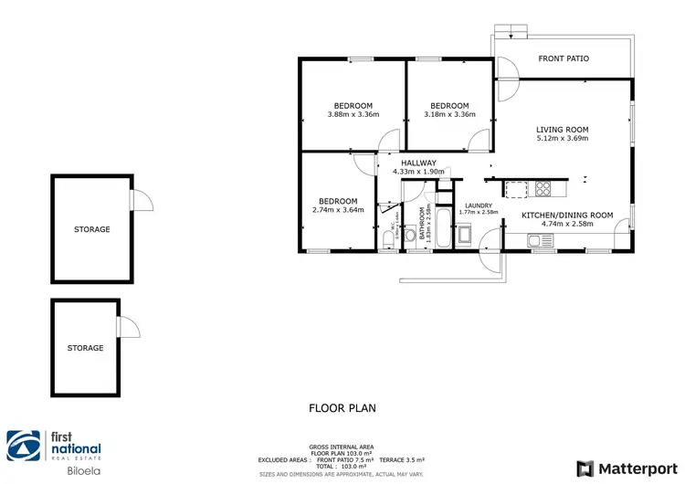 Floorplan of Homely house listing, 17 Nott Street, Moura QLD 4718