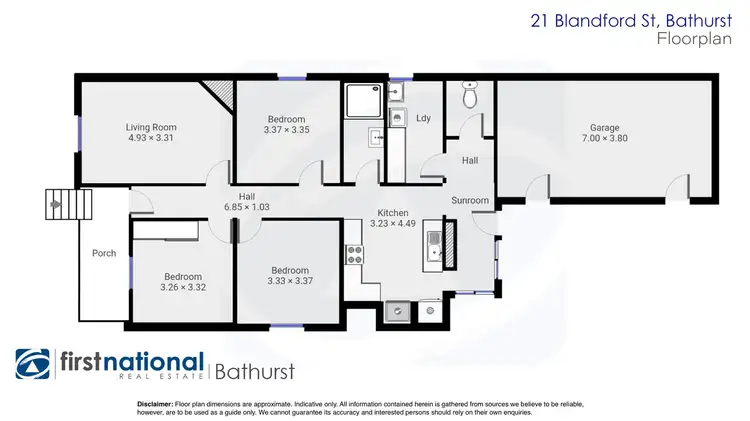 Floorplan of Homely house listing, 21 Blandford Street, Bathurst NSW 2795