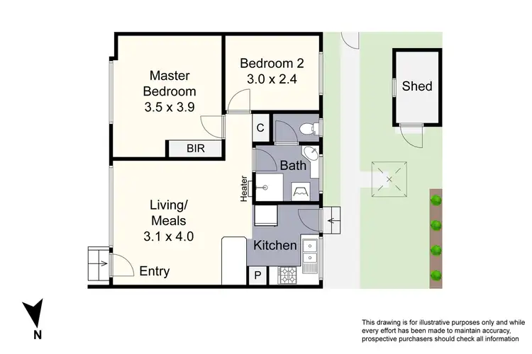 Floorplan of Homely unit listing, 9/48A Noble Street, Noble Park VIC 3174