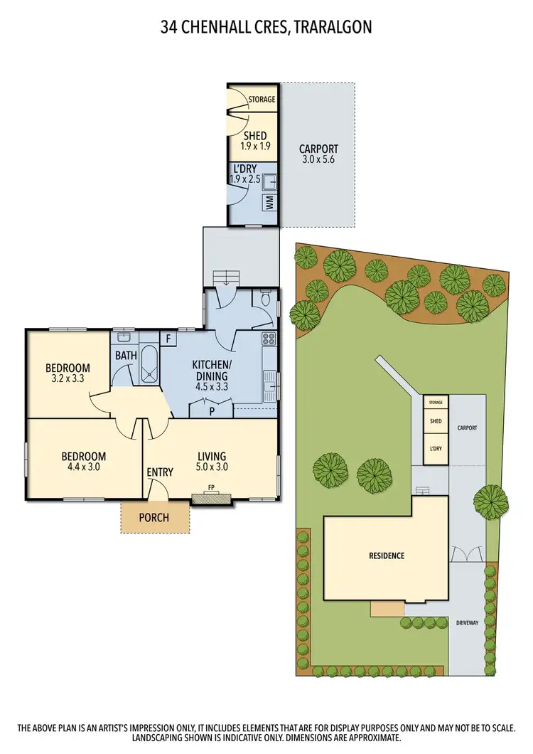 Floorplan of Homely house listing, 34 Chenhall Crescent, Traralgon VIC 3844