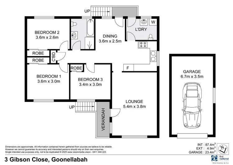 Floorplan of Homely house listing, 3 Gibson Close, Goonellabah NSW 2480
