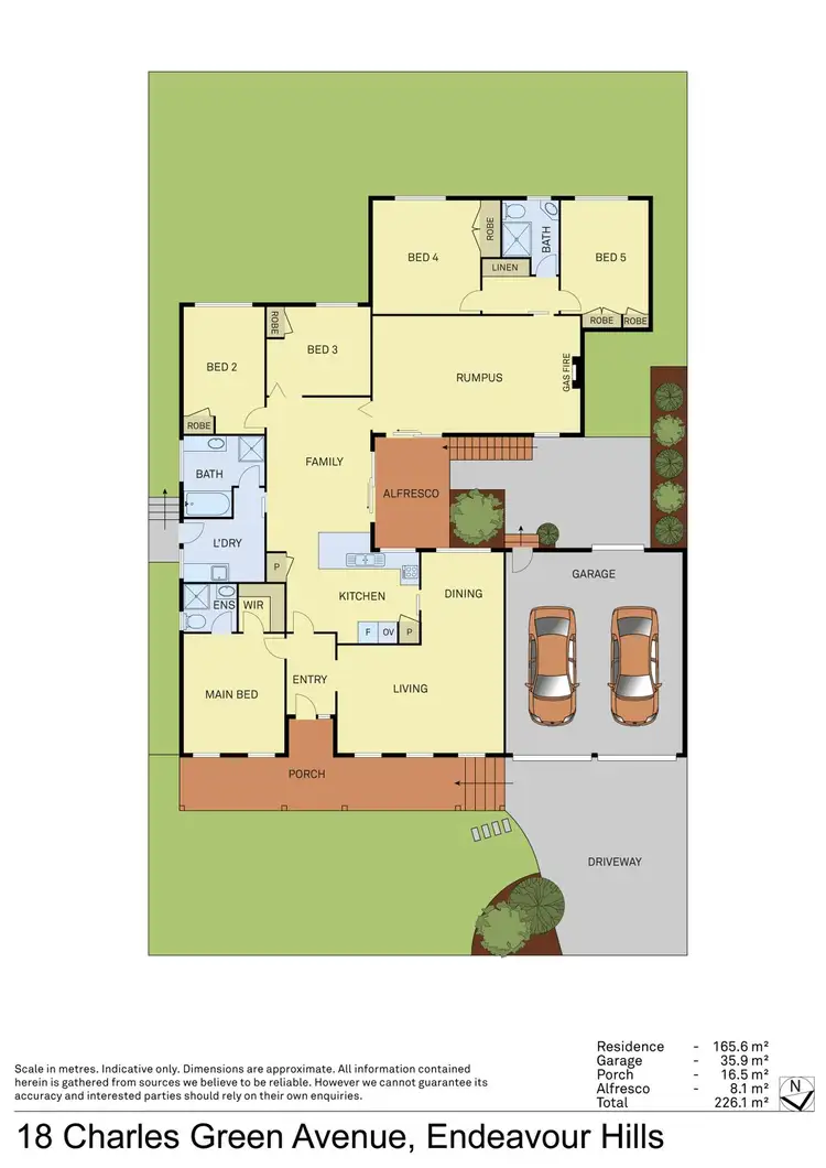 Floorplan of Homely house listing, 18 Charles Green Avenue, Endeavour Hills VIC 3802