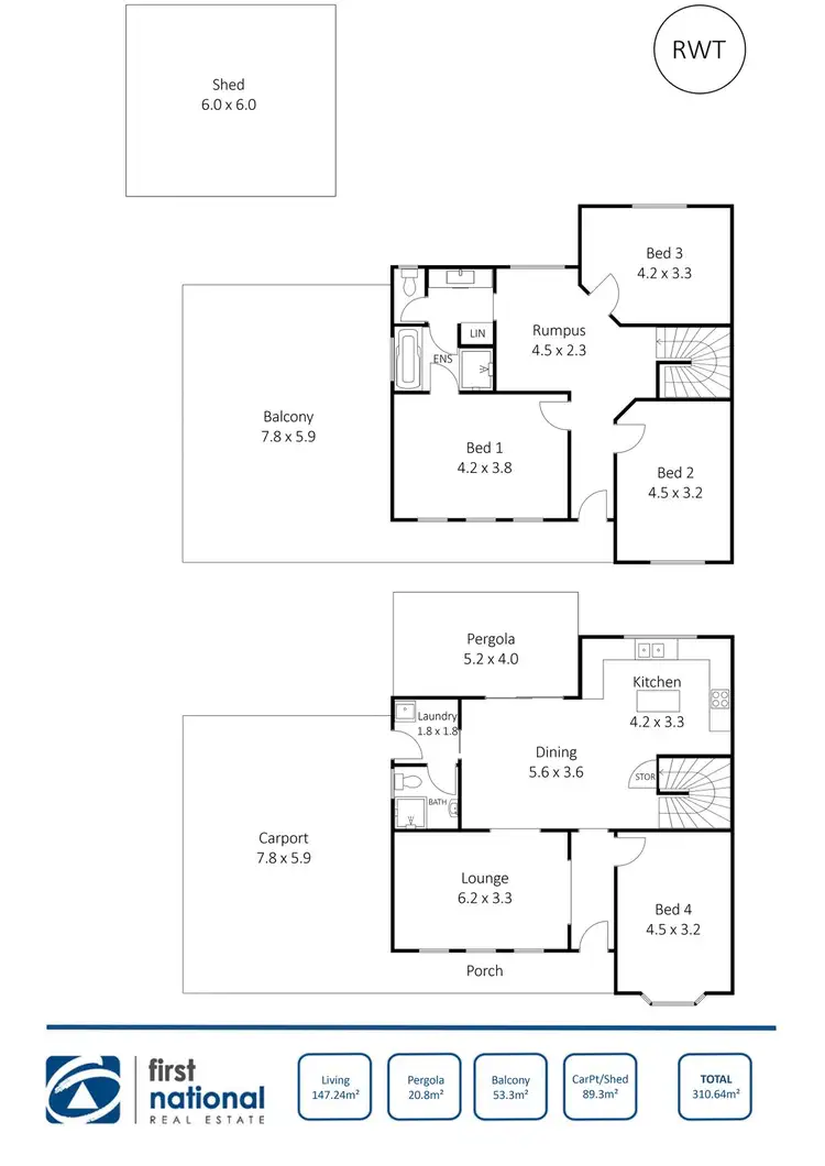 Floorplan of Homely house listing, 4 McTavish Drive, Moonta Bay SA 5558