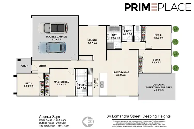 Floorplan of Homely house listing, 34 Lomandra Street, Deebing Heights QLD 4306