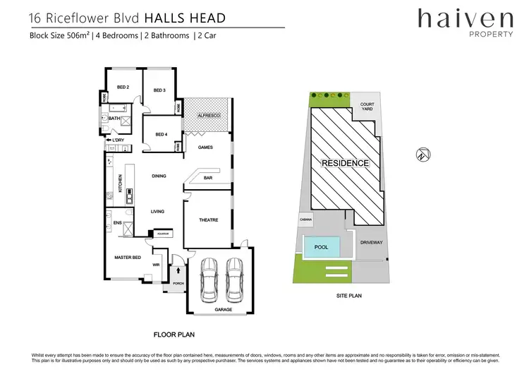 Floorplan of Homely house listing, 16 Riceflower Boulevard, Halls Head WA 6210