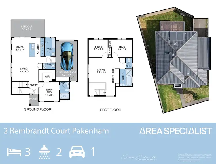 Floorplan of Homely house listing, 2 Rembrandt Court, Pakenham VIC 3810