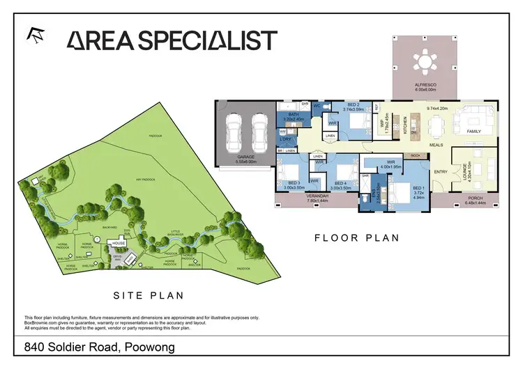 Floorplan of Homely house listing, 840 Soldiers Road, Poowong VIC 3988