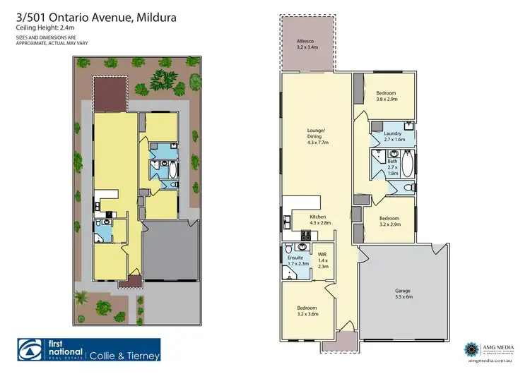 Floorplan of Homely unit listing, 3/501 Ontario Avenue, Mildura VIC 3500