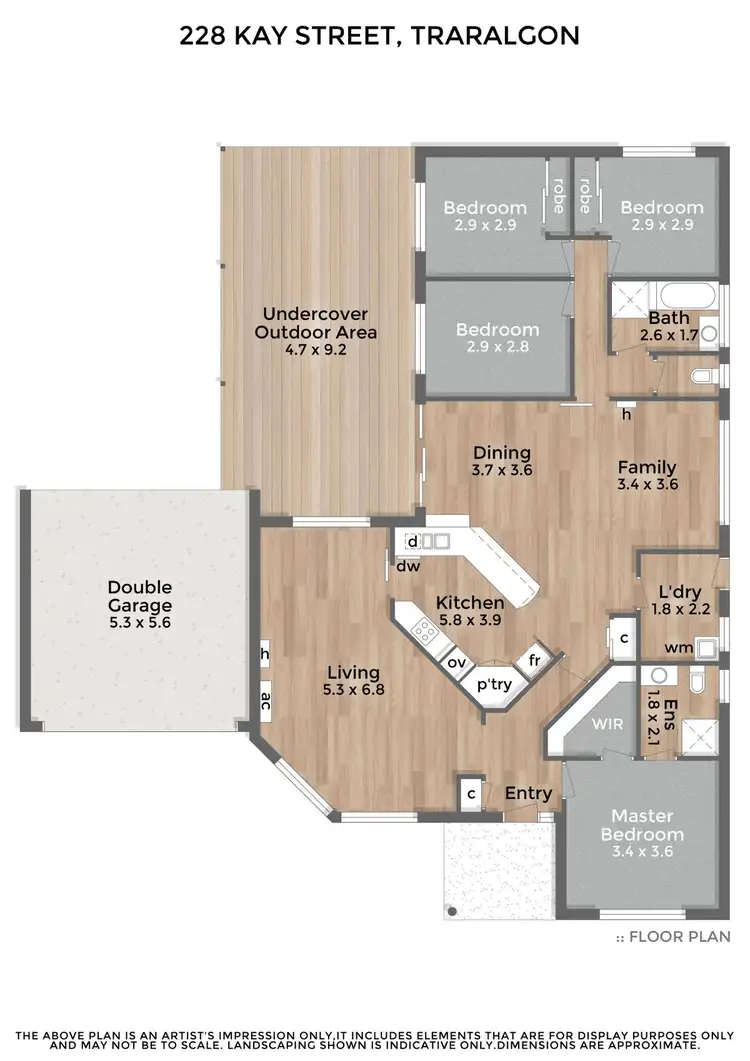 Floorplan of Homely house listing, 228 Kay Street, Traralgon VIC 3844