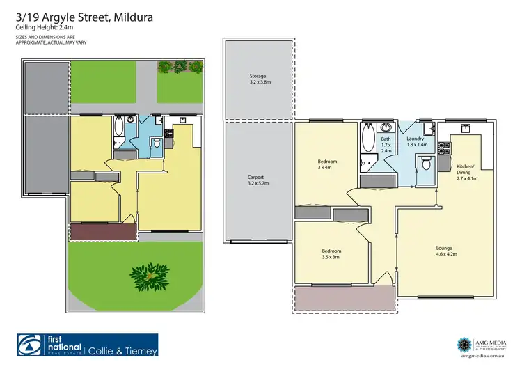 Floorplan of Homely unit listing, 3/19 Argyle Street, Mildura VIC 3500