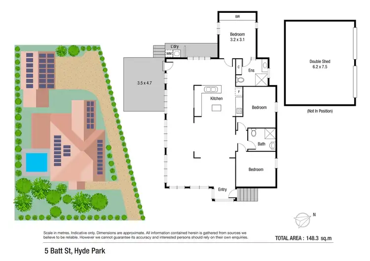 Floorplan of Homely house listing, 5 Batt Street, Hyde Park QLD 4812