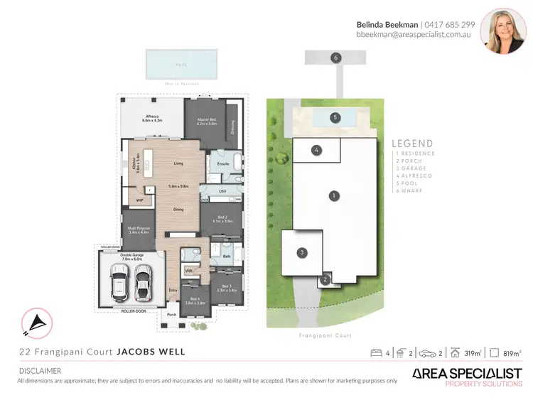 Floorplan of Homely house listing, 22 Frangipani Court, Jacobs Well QLD 4208